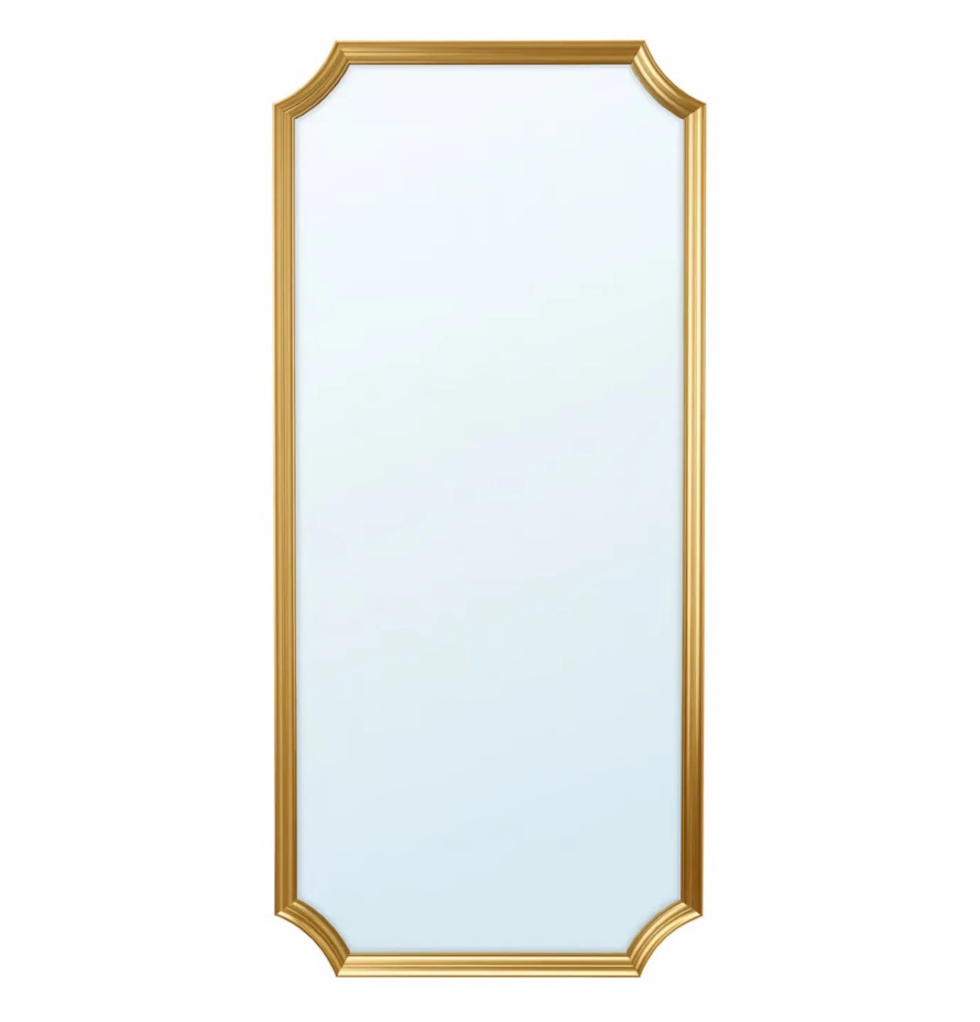 IKEA “SVANSELE” Gold Mirror, 28 3/4x62 1/4 " LIKE NEW image indicator(2)