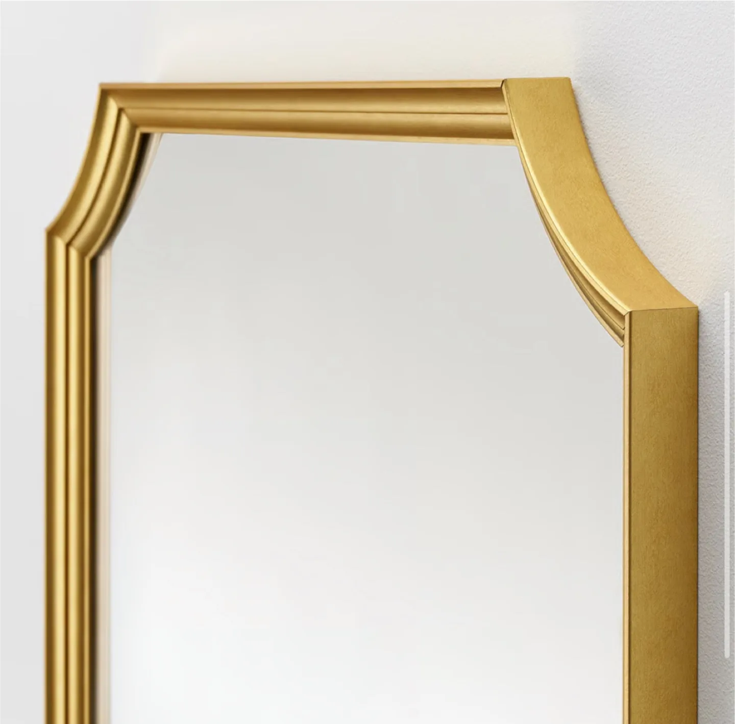 IKEA “SVANSELE” Gold Mirror, 28 3/4x62 1/4 " LIKE NEW image indicator(4)
