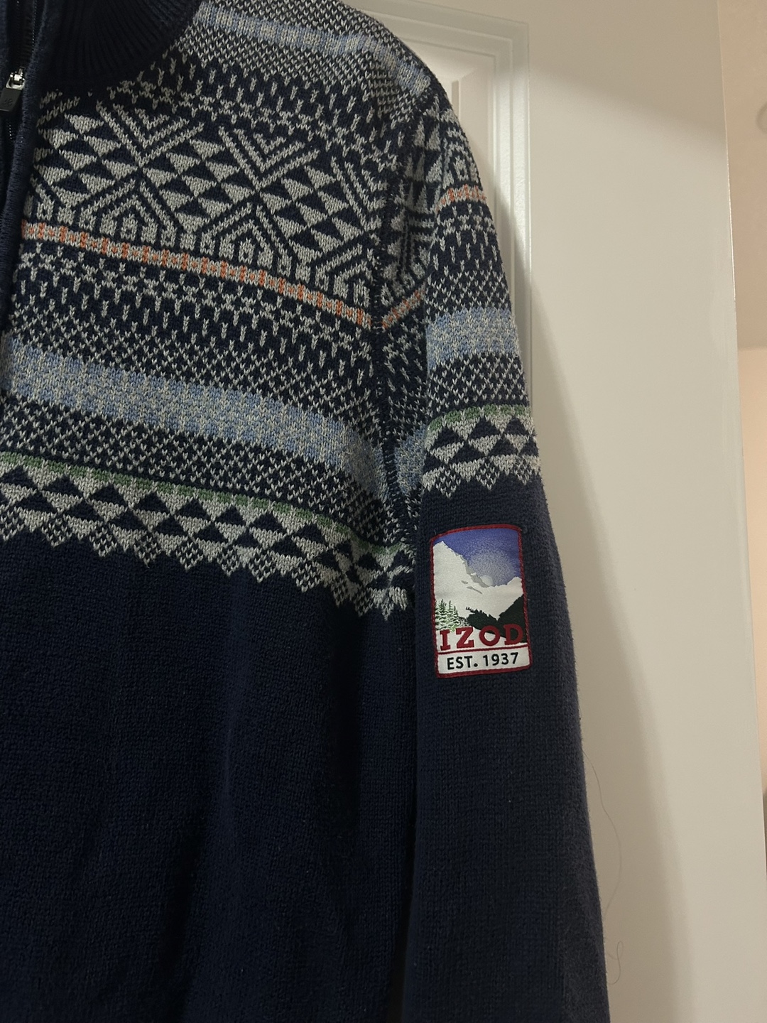 Men’s izod knit half zip size medium - photo 2