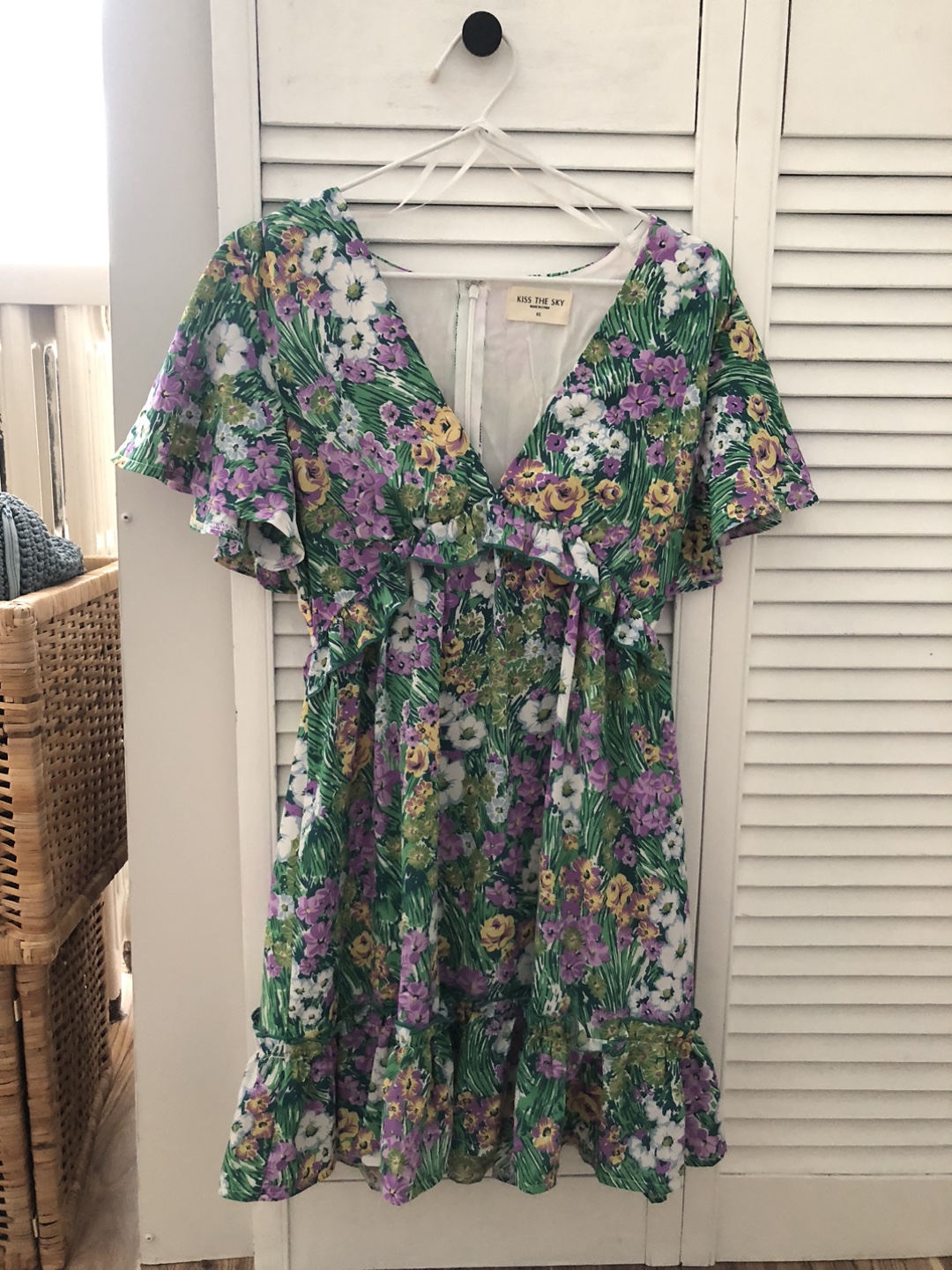 Urban Outfitters- Kiss The Sky Floral Print Dress - Size XS