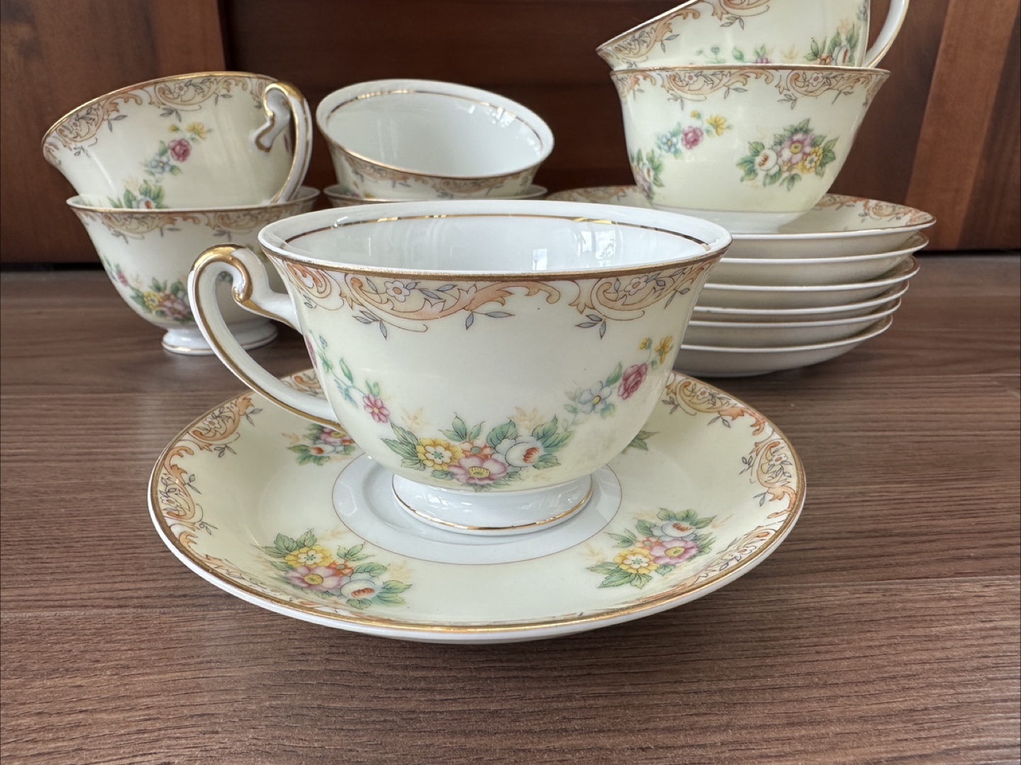 Mico Ware Japan from 50s Tea Cup Set of 7 - photo 3