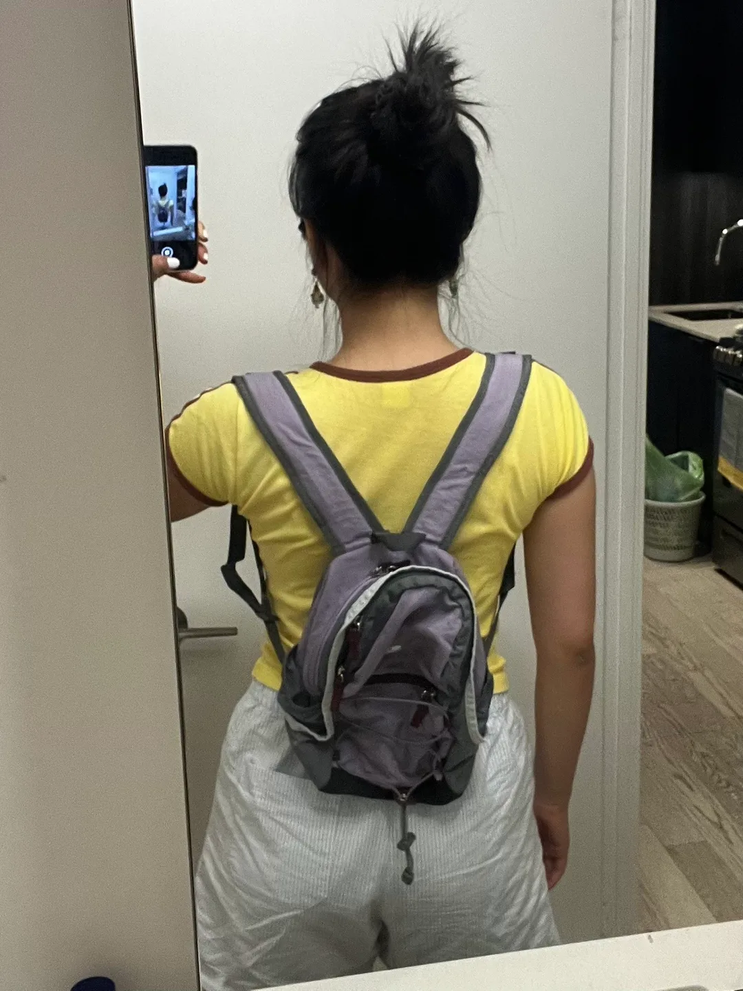 Purple & Grey Small Backpack thumbnail