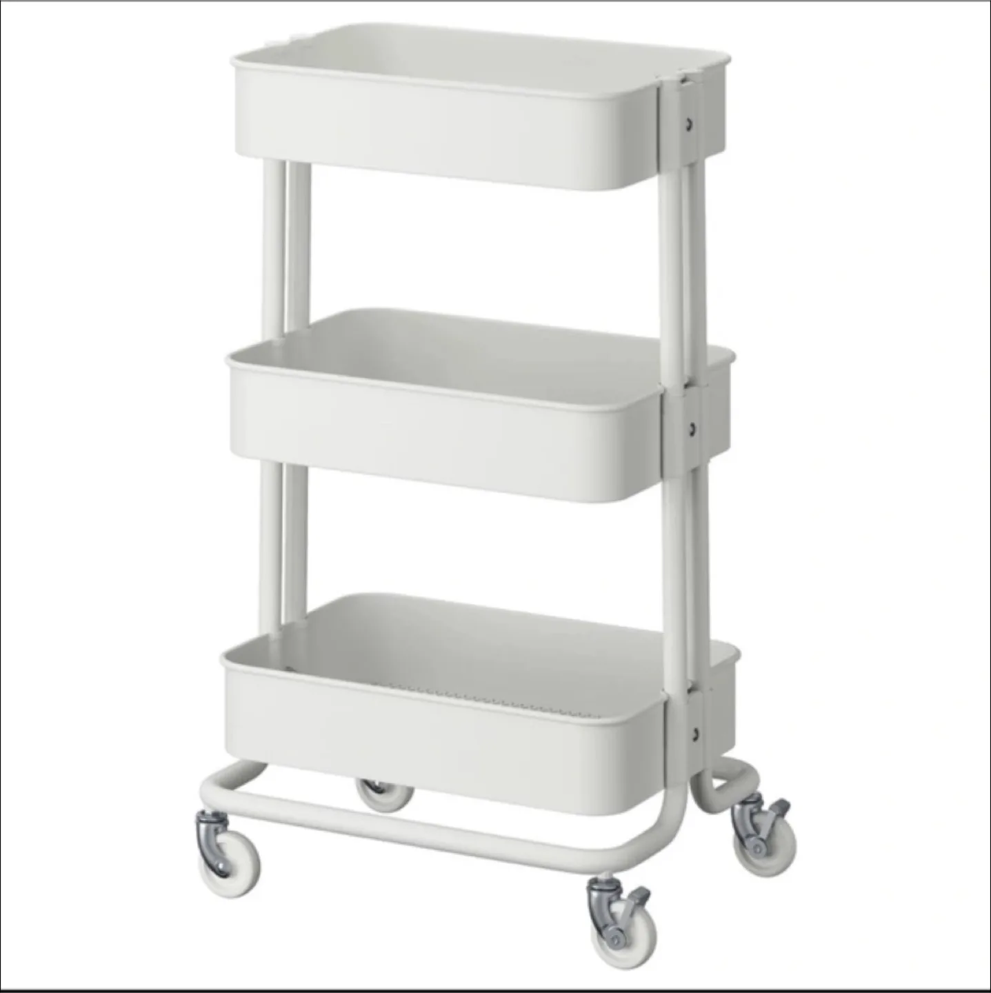 IKEA RÅSHULT White Utility Cart thumbnail