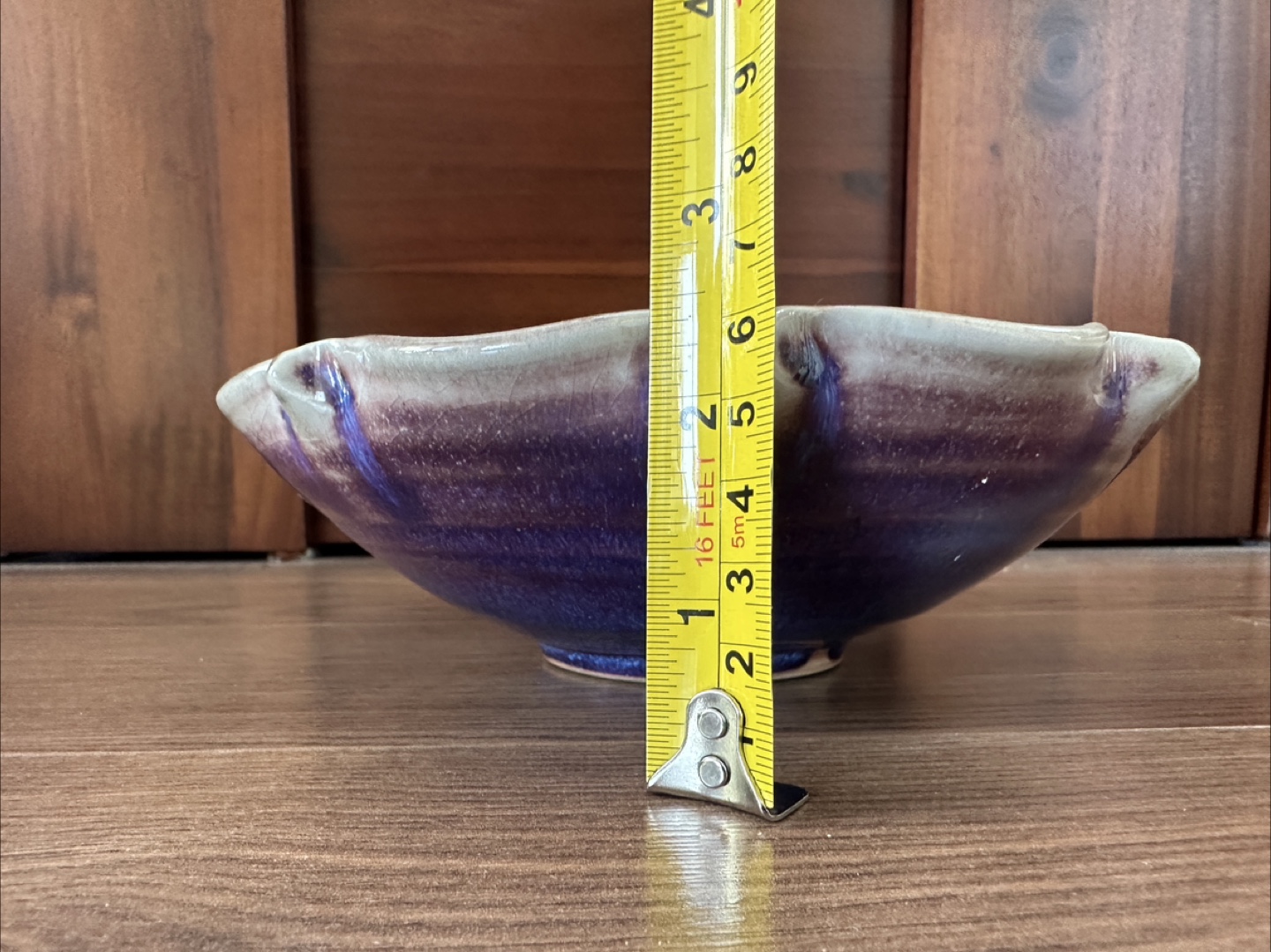 Handmade Ceramic Bowl - Blue & Purple - photo 4
