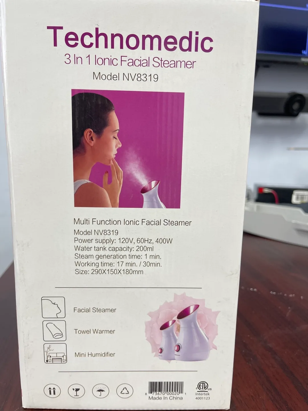 Facial steamer image indicator(2)