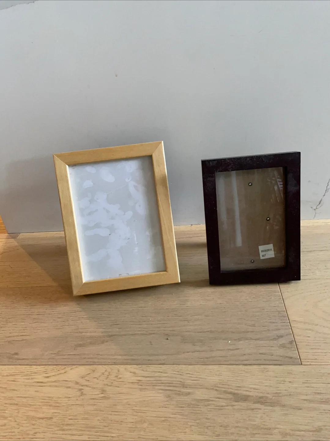 Two Picture Frames - Wood & Brown thumbnail