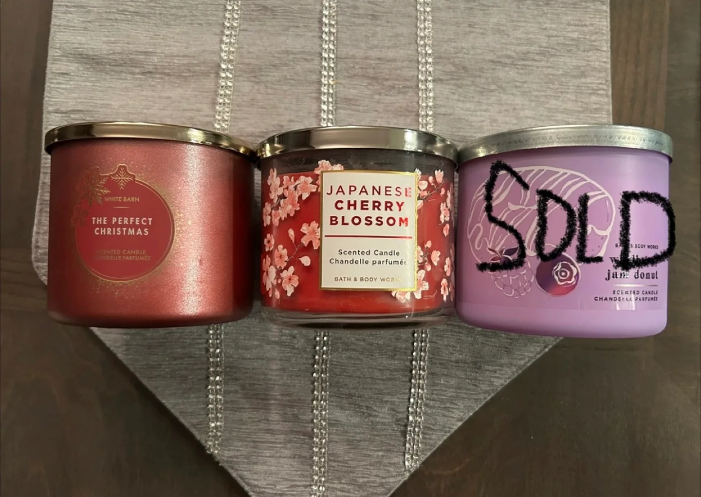 Bath and Body Works and White Barn 3-wick candles thumbnail