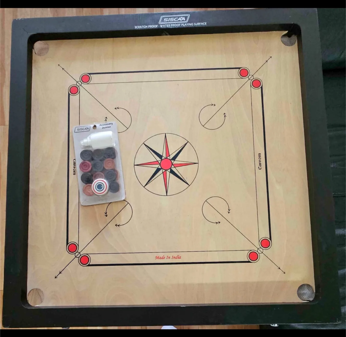 SISCAA Carrom Board with Accessories thumbnail