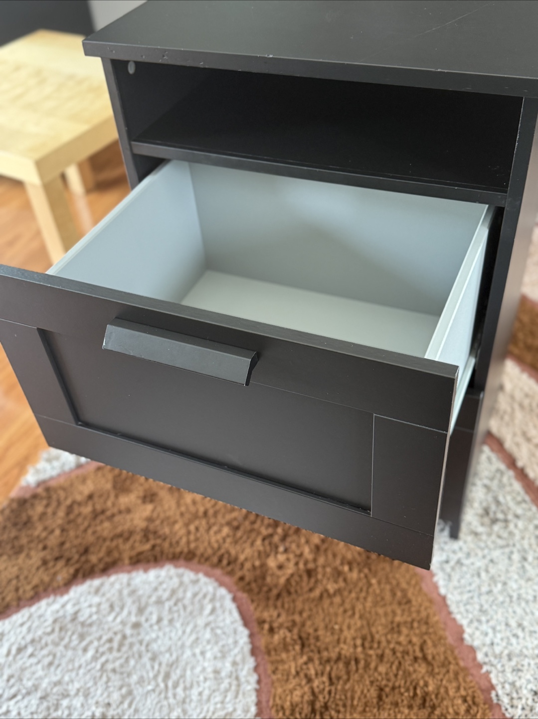 IKEA Black-Brown 2-Drawer Chest - photo 3