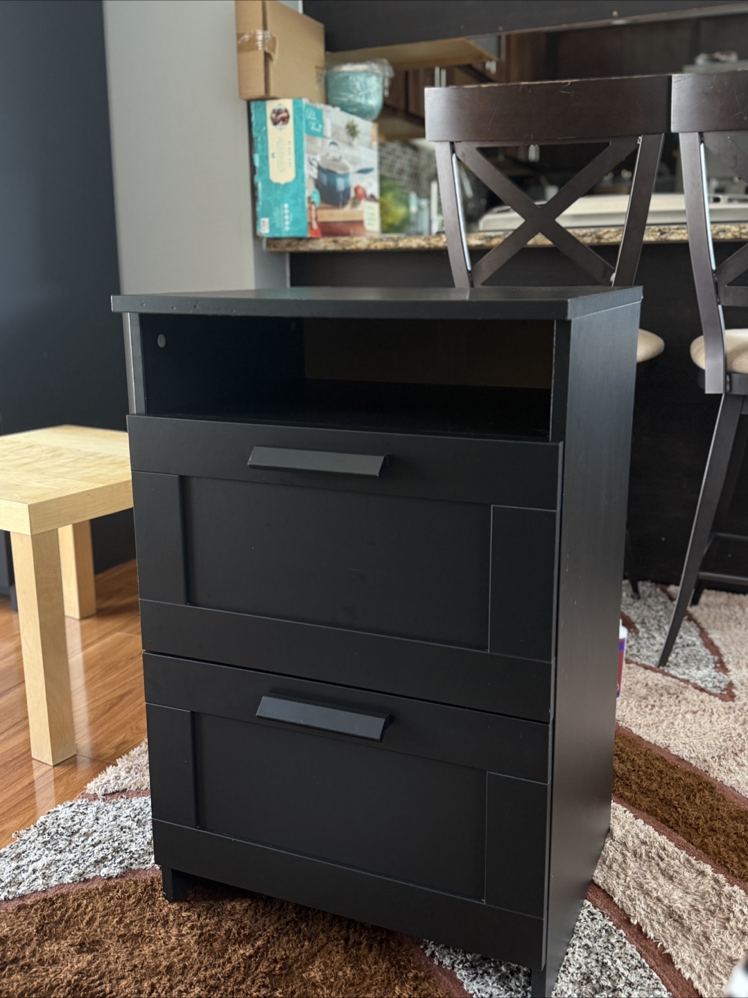 IKEA Black-Brown 2-Drawer Chest