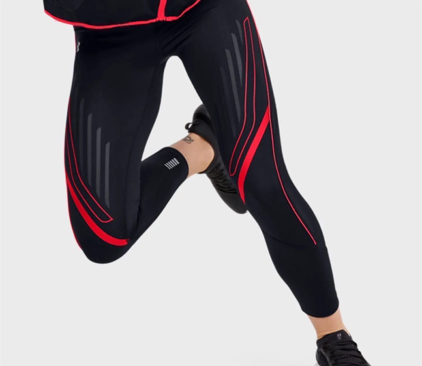 Graphic Ankle Crop Women's Black Tights size L, Under Armour thumbnail