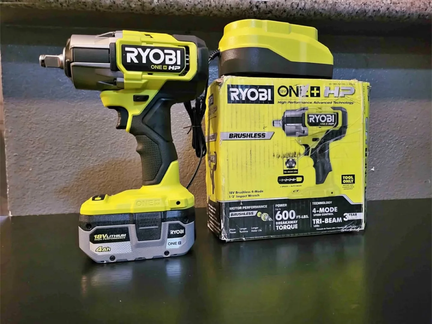 Ryobi 18V Brushless Impact Wrench Kit thumbnail