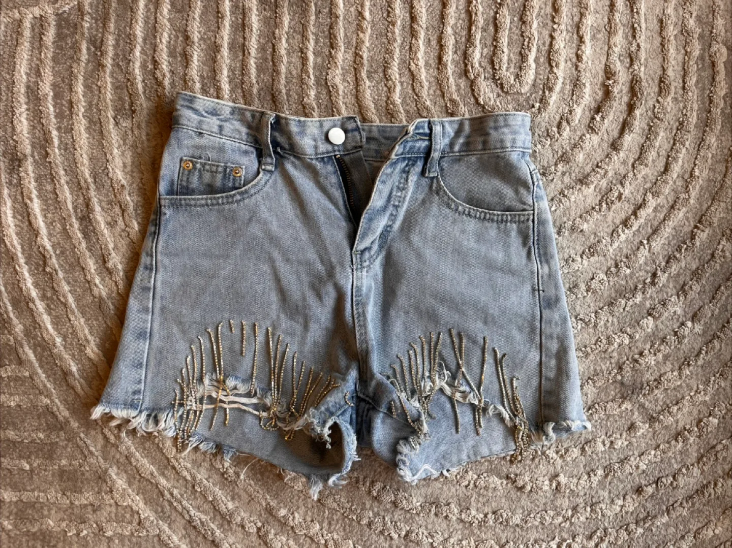 Denim sparkle Shorts thumbnail