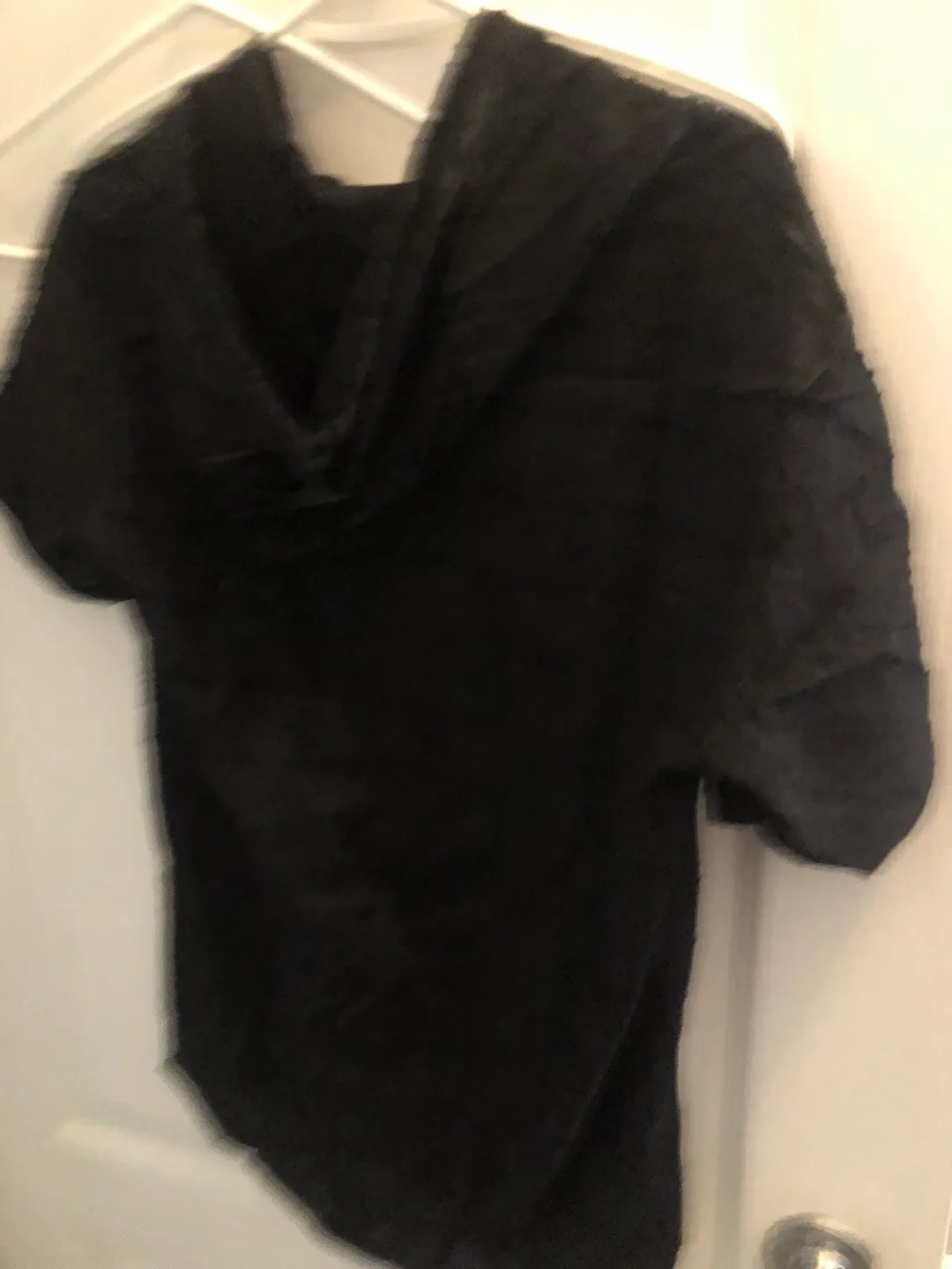 Black Short Sleeve Hoodie - Size S image indicator(6)