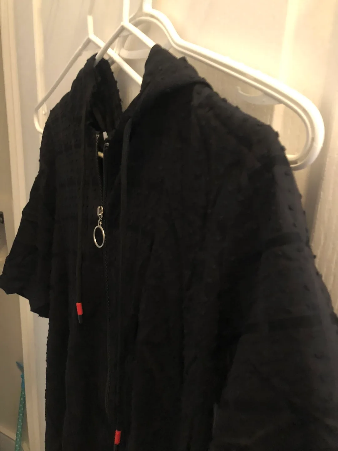 Black Short Sleeve Hoodie - Size S image indicator(3)