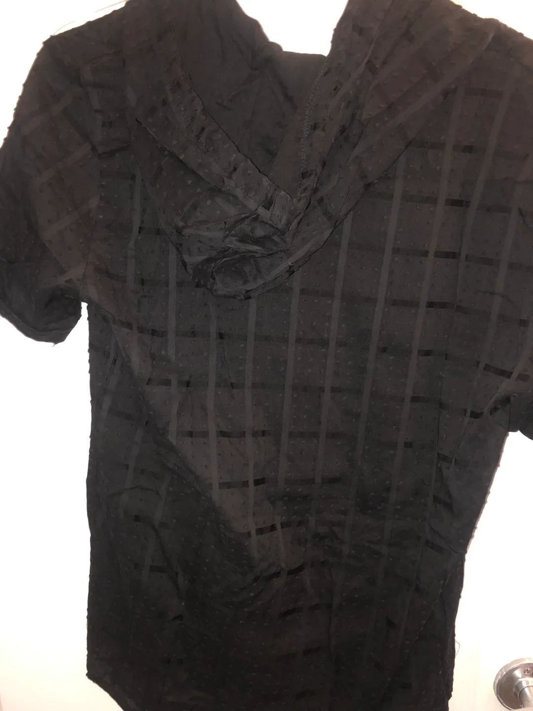 Black Short Sleeve Hoodie - Size S image indicator(8)