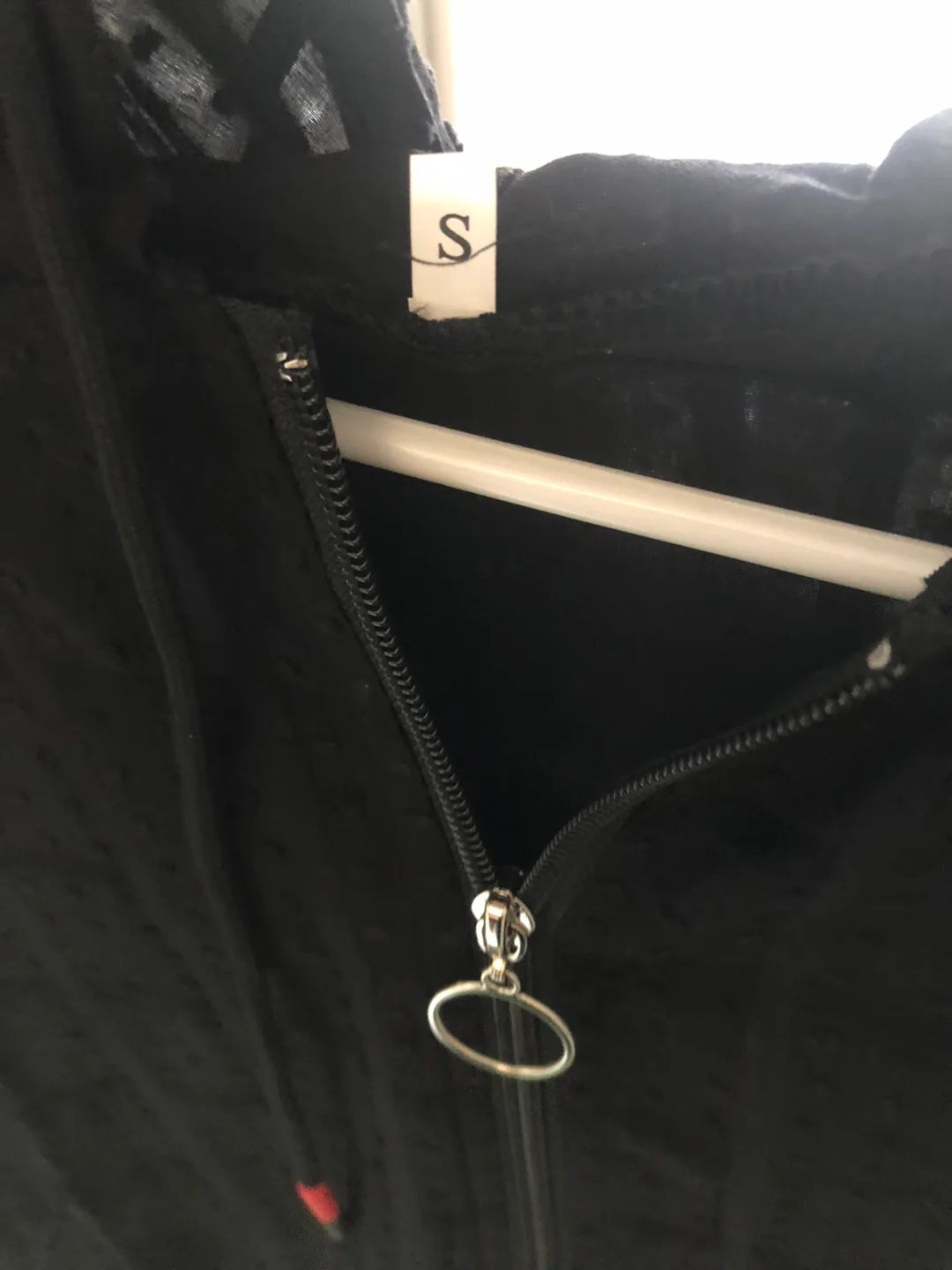 Black Short Sleeve Hoodie - Size S image indicator(7)