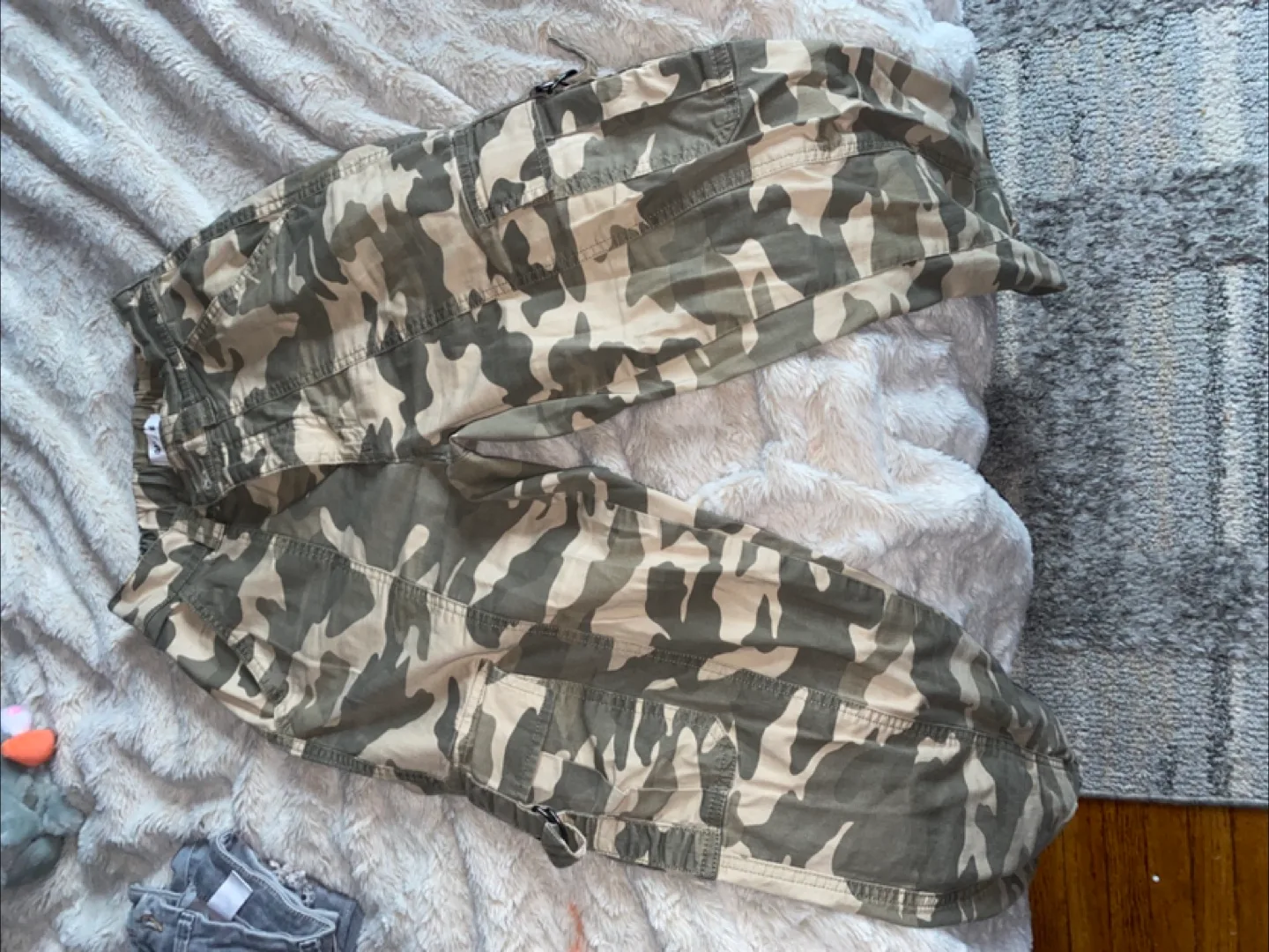 Camo Print Cargo Pants thumbnail