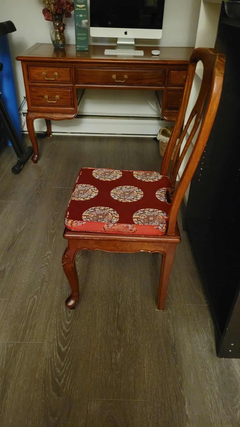 Antique Wooden Desk and Chair Set - photo 4