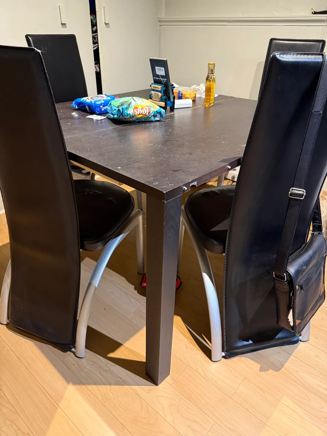 Black Dining Room Chairs - Some Wear thumbnail