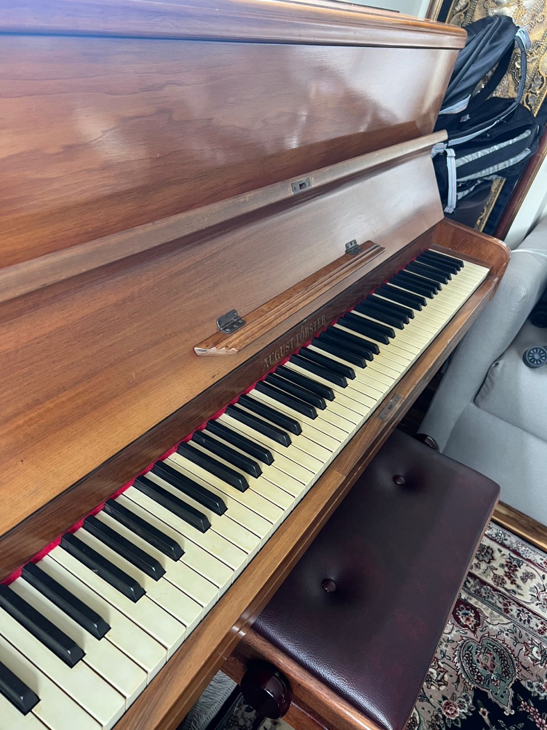 August Förster Oak Upright Piano - photo 2