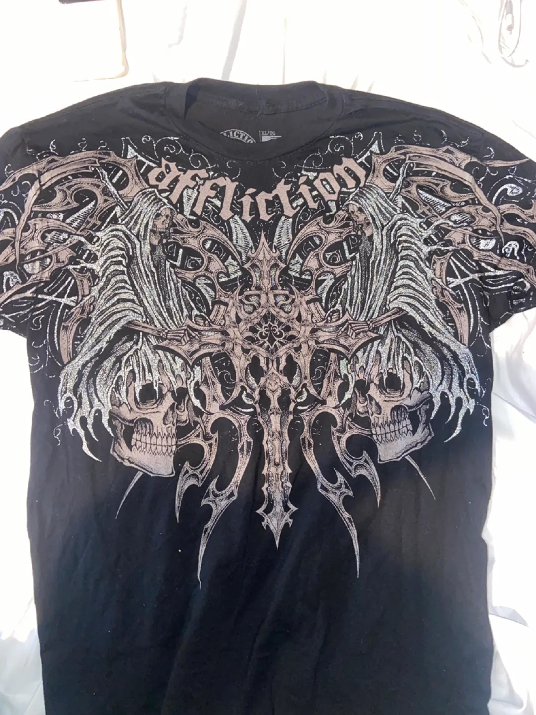 Affliction Black Graphic Tee - Size XL image indicator(2)