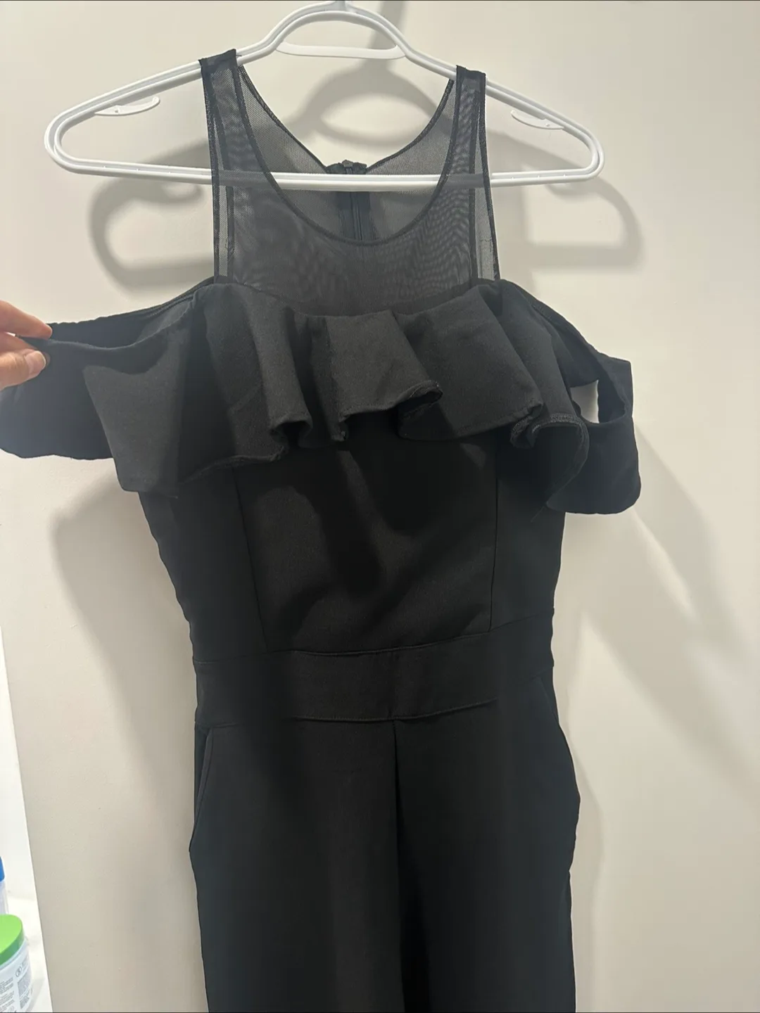 Black Ruffle Jumpsuit image indicator(3)