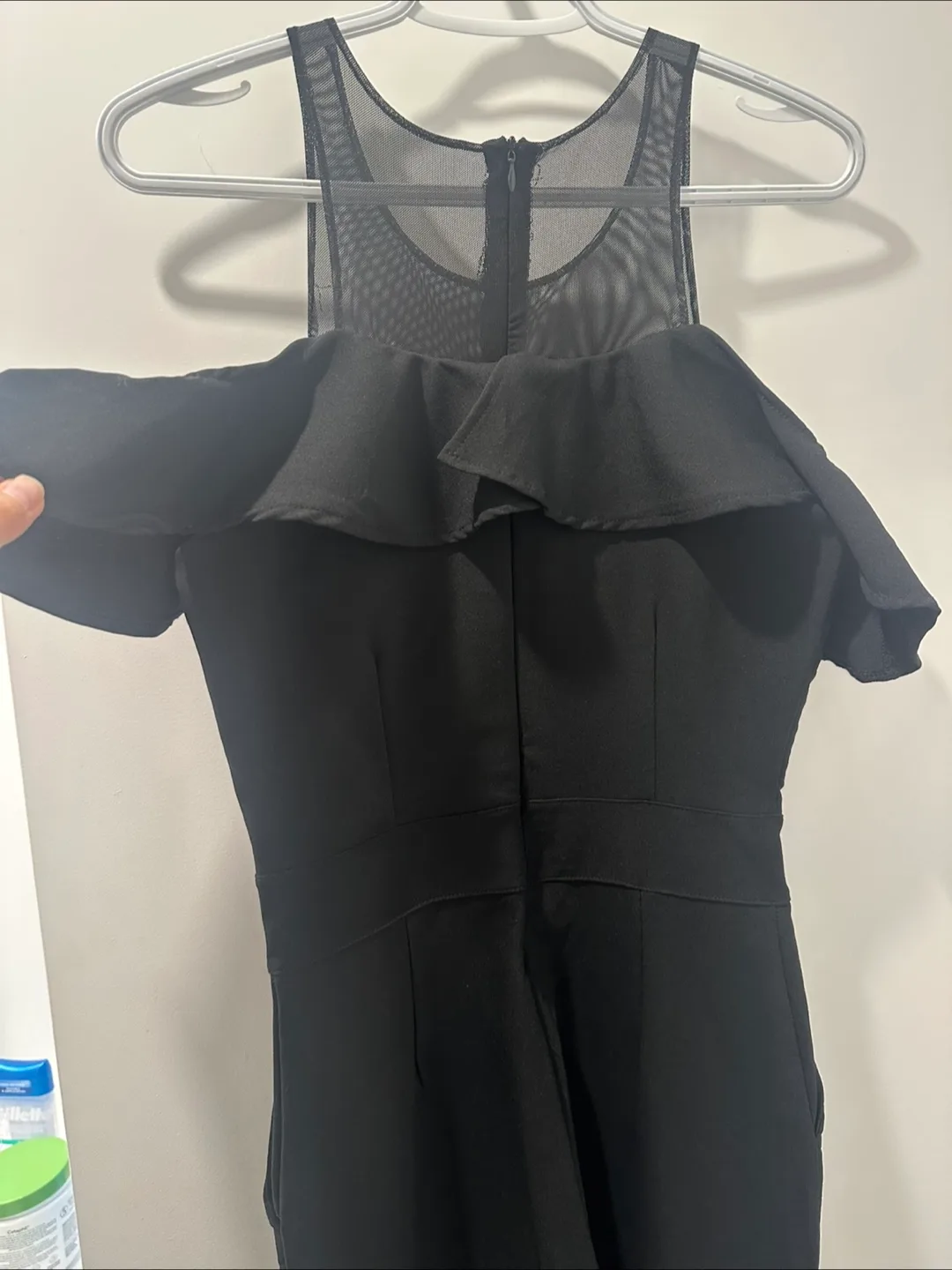 Black Ruffle Jumpsuit image indicator(4)