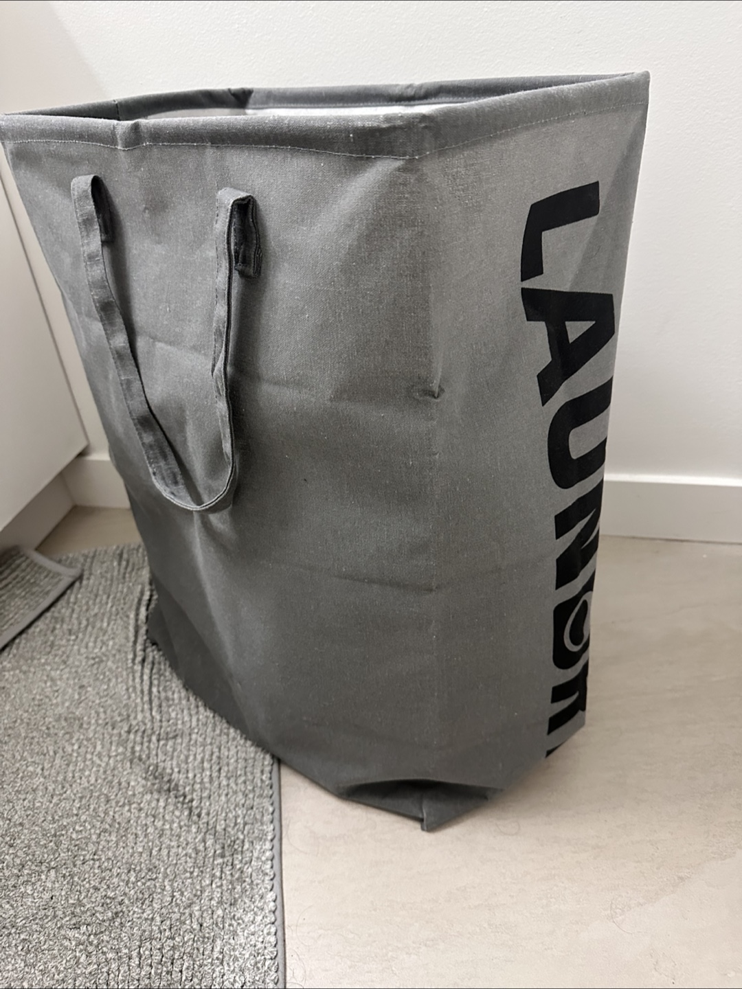 Grey Laundry Basket