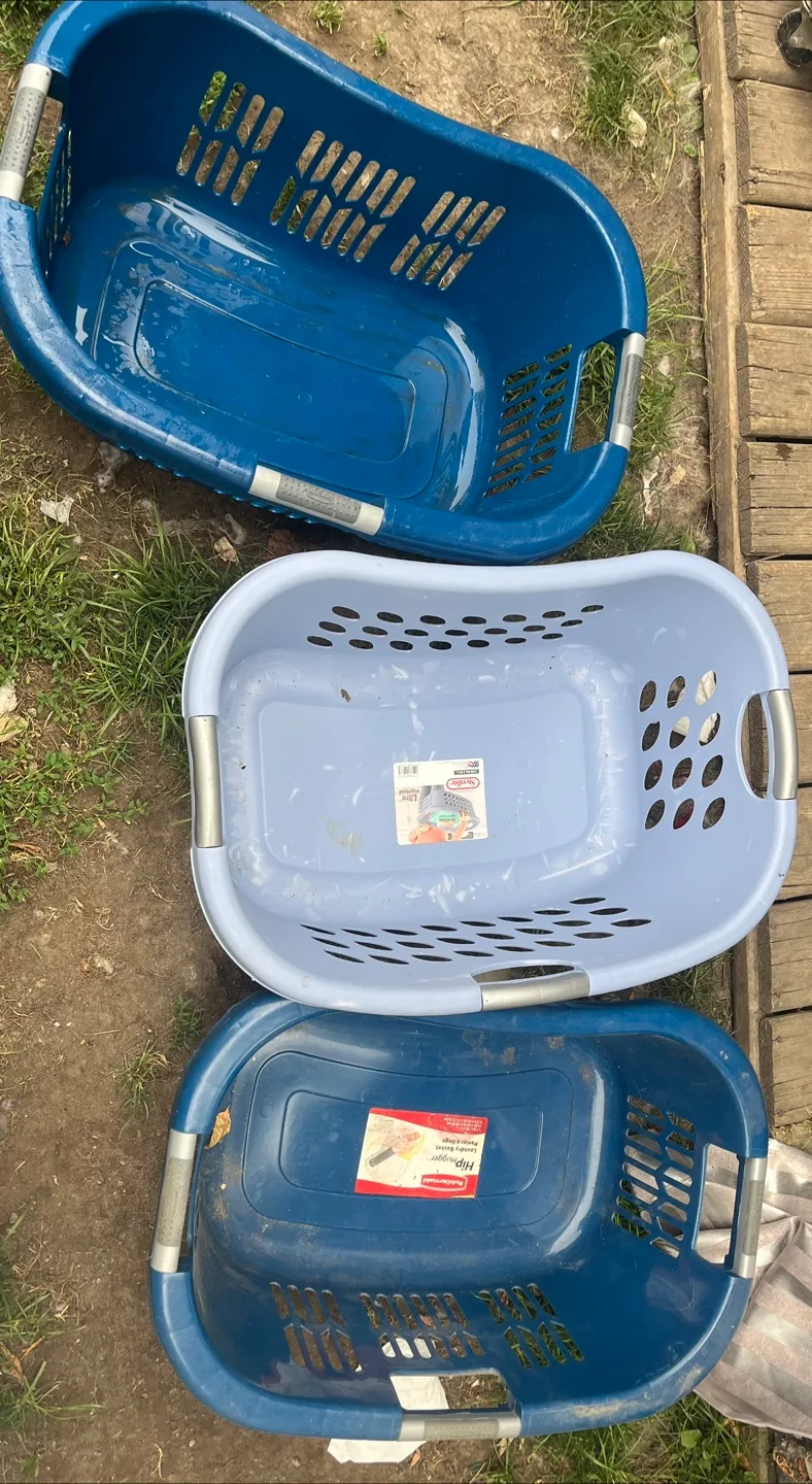 Laundry Baskets - Blue & Light Blue thumbnail
