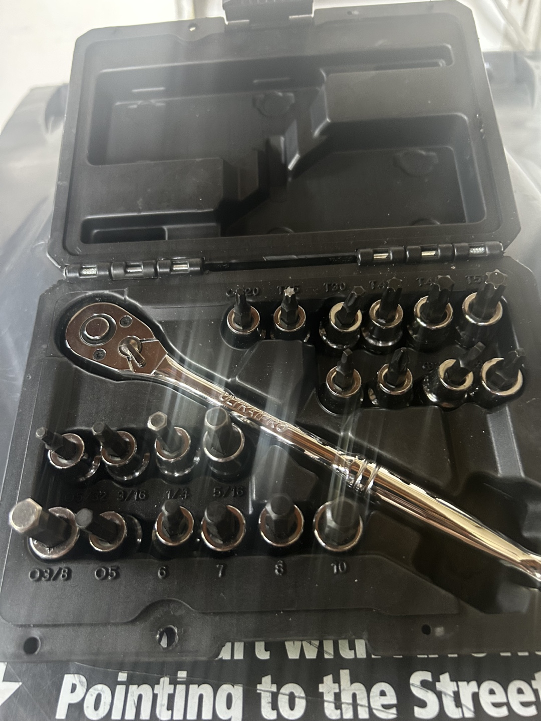 Maximum Socket Set with Ratchet 3/8 drive