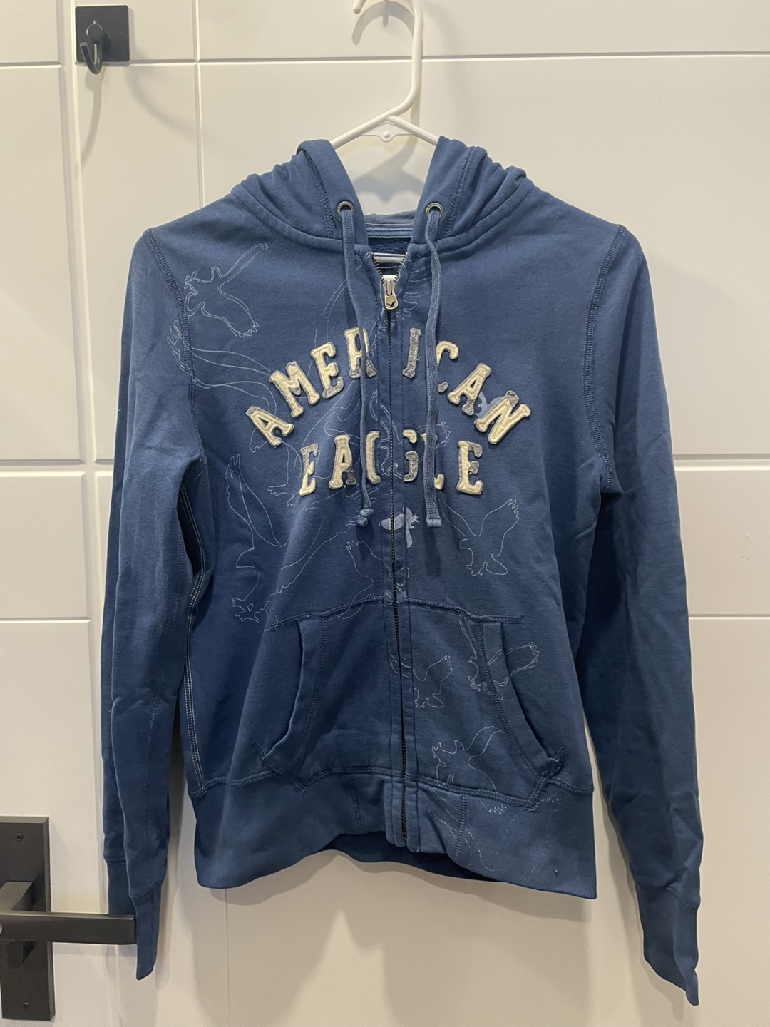 American Eagle Blue Zip-Up Hoodie