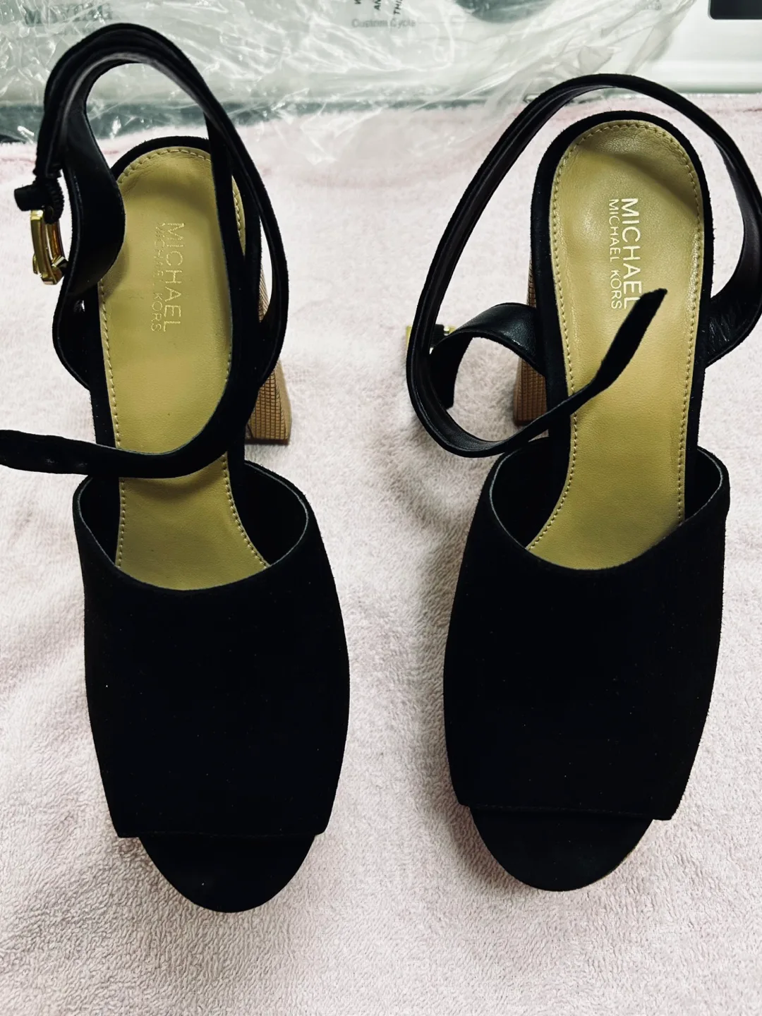 Michael Kors Black & Gold Heels thumbnail