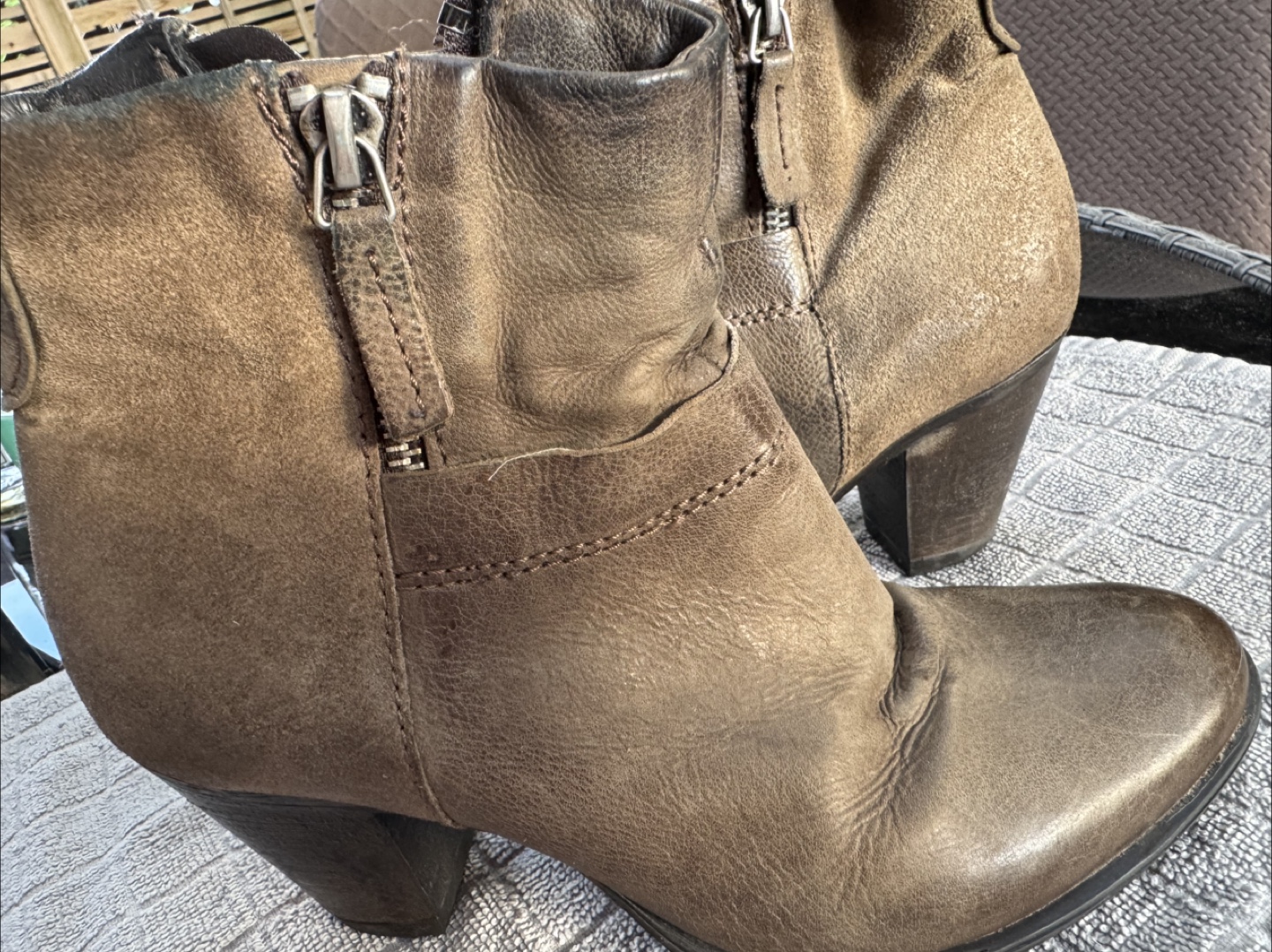 Brown Leather Ankle Boots - photo 3
