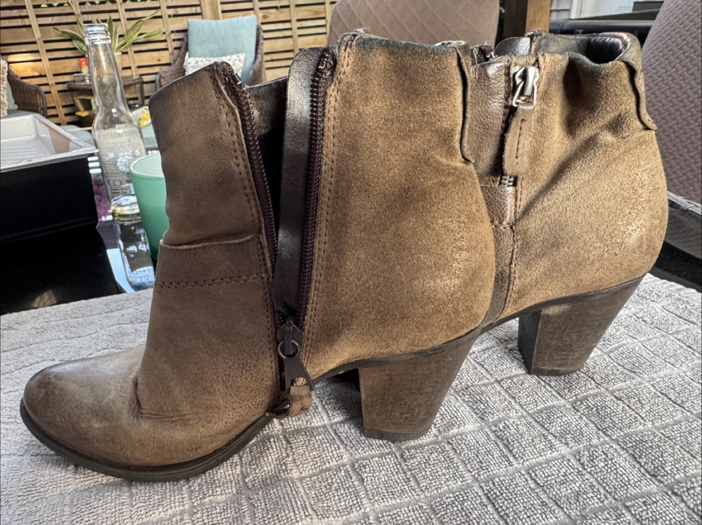 Brown Leather Ankle Boots - photo 4