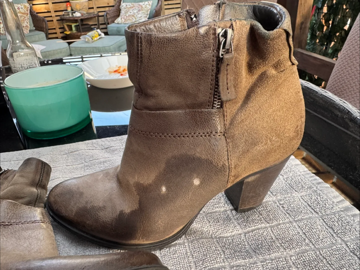 Brown Leather Ankle Boots thumbnail