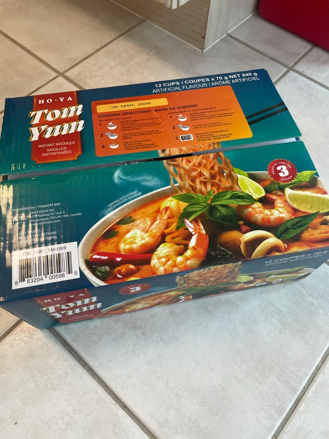 A whole box of Tom Yum Instant noodles image indicator(2)