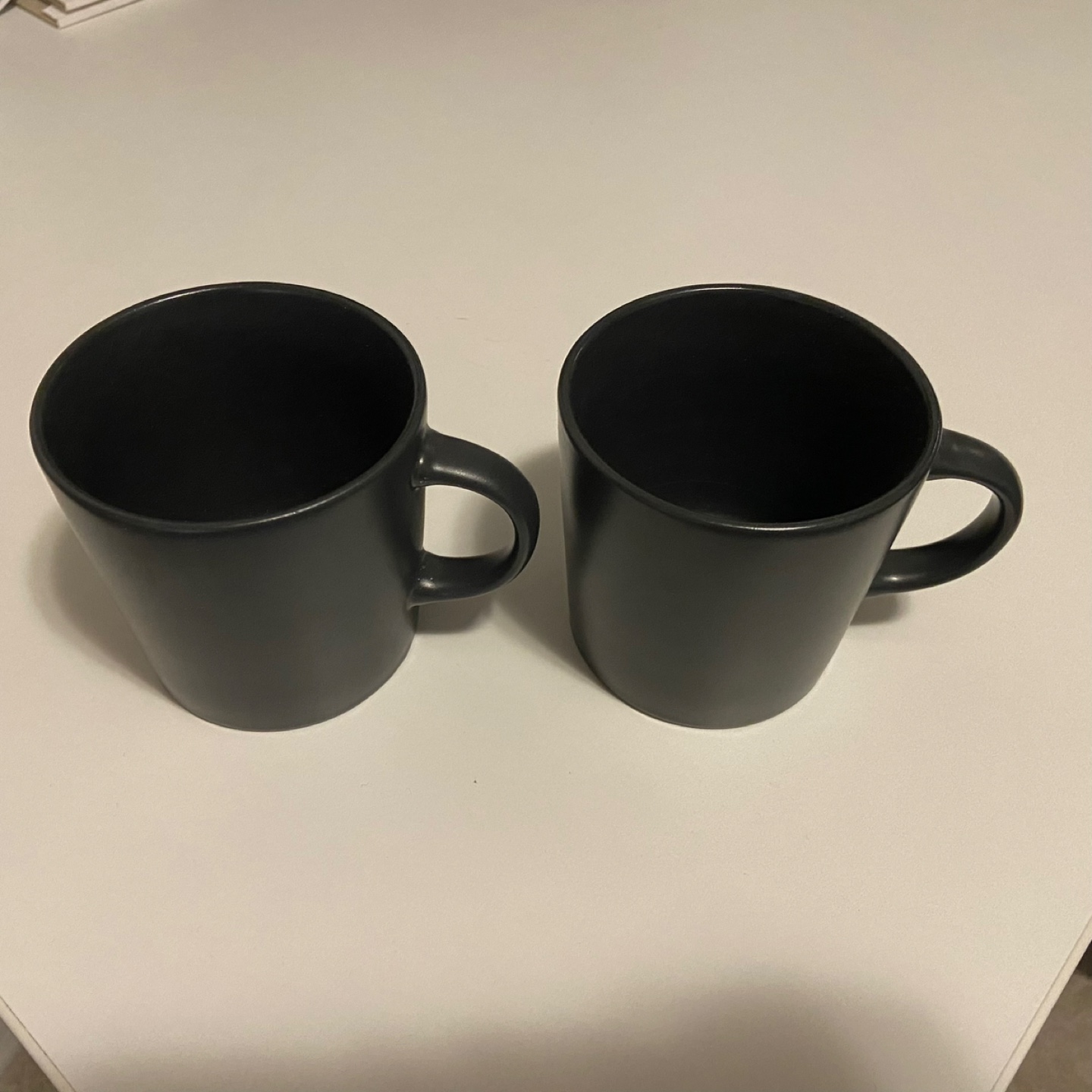 Two Grey Ceramic Mugs
