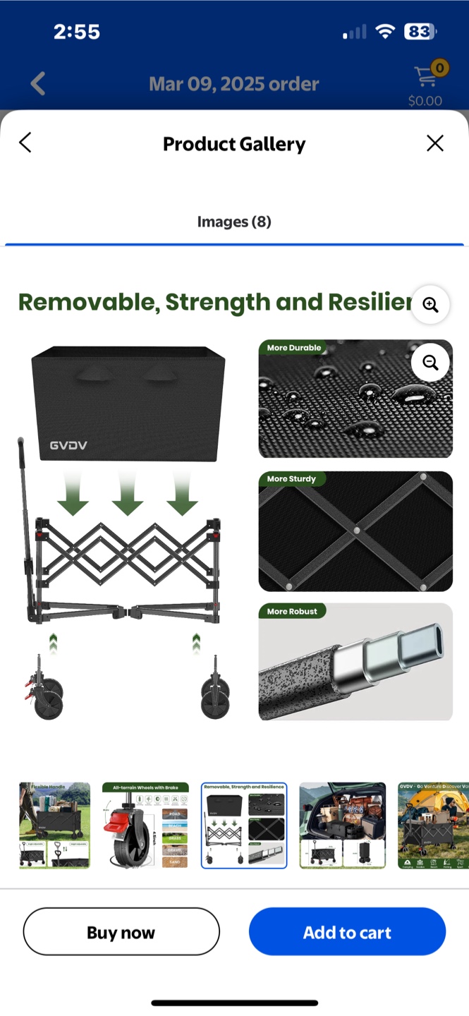 Collapsible Wagon Cart 150L - photo 5