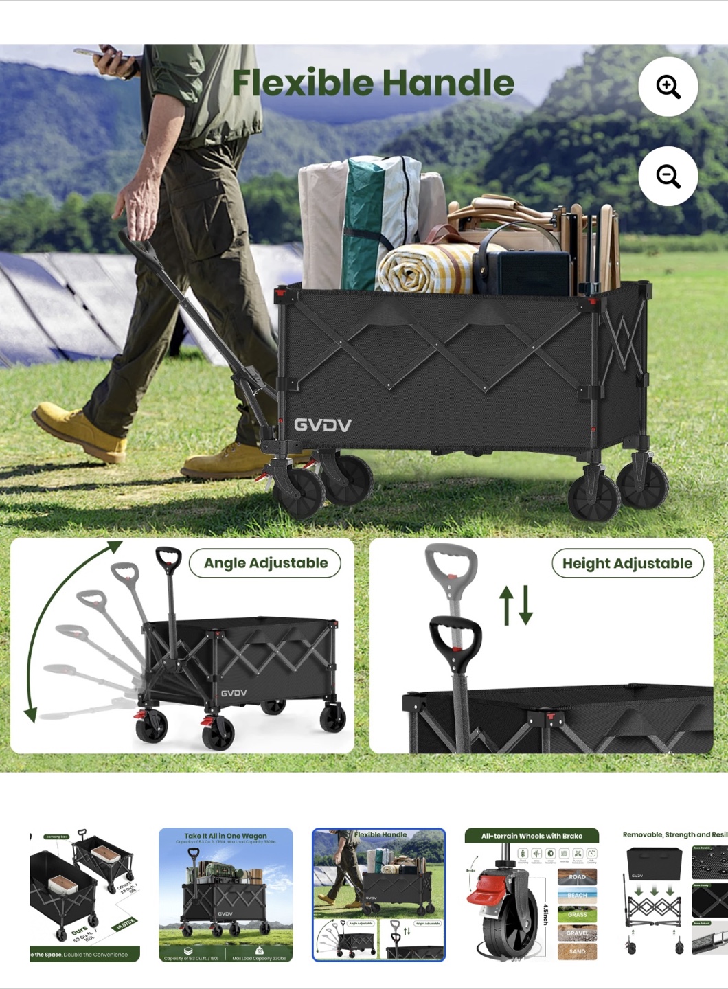 Collapsible Wagon Cart 150L - photo 3