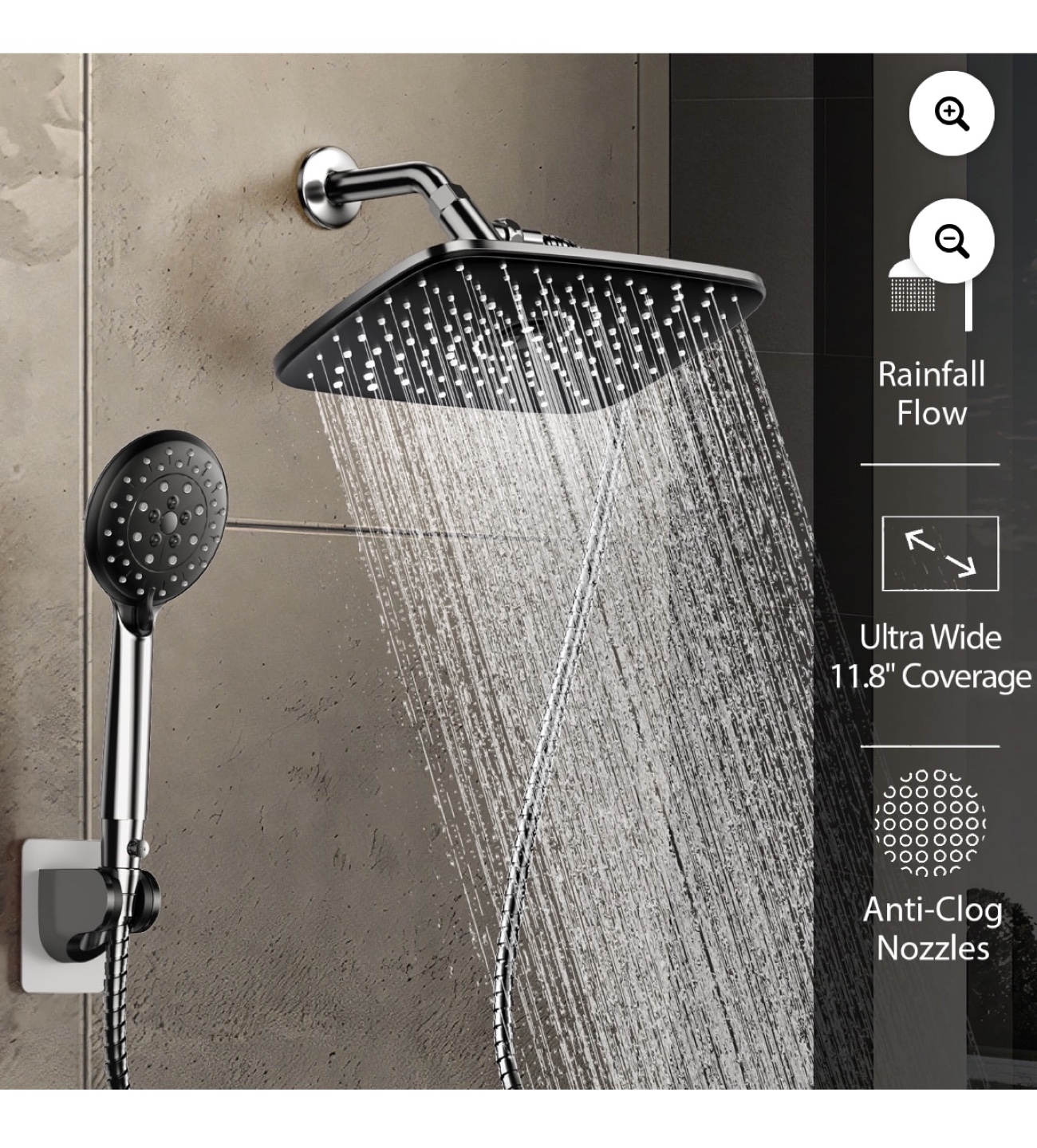 Rain Shower Head with Handheld Head - New - photo 3