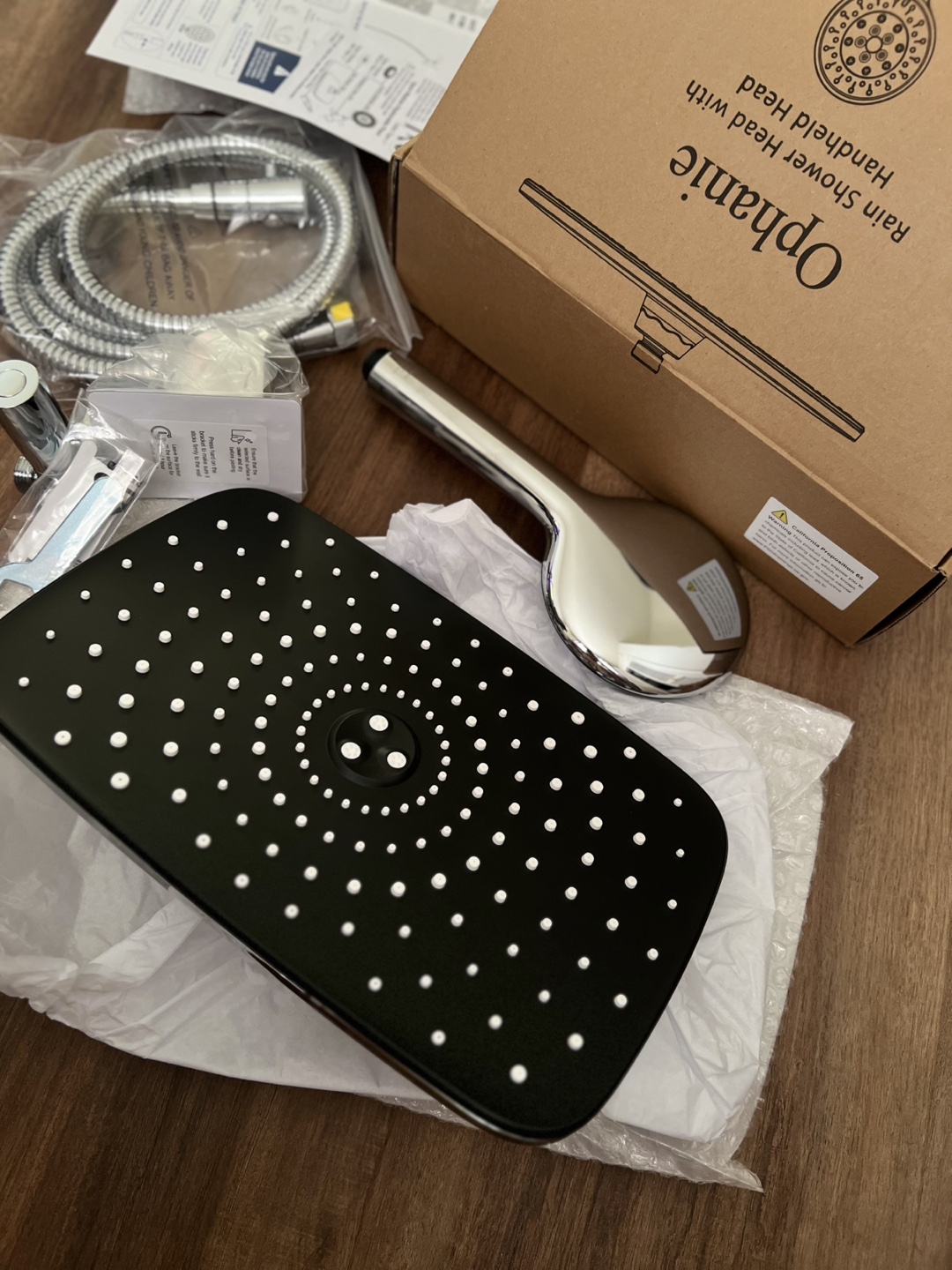 Rain Shower Head with Handheld Head - New