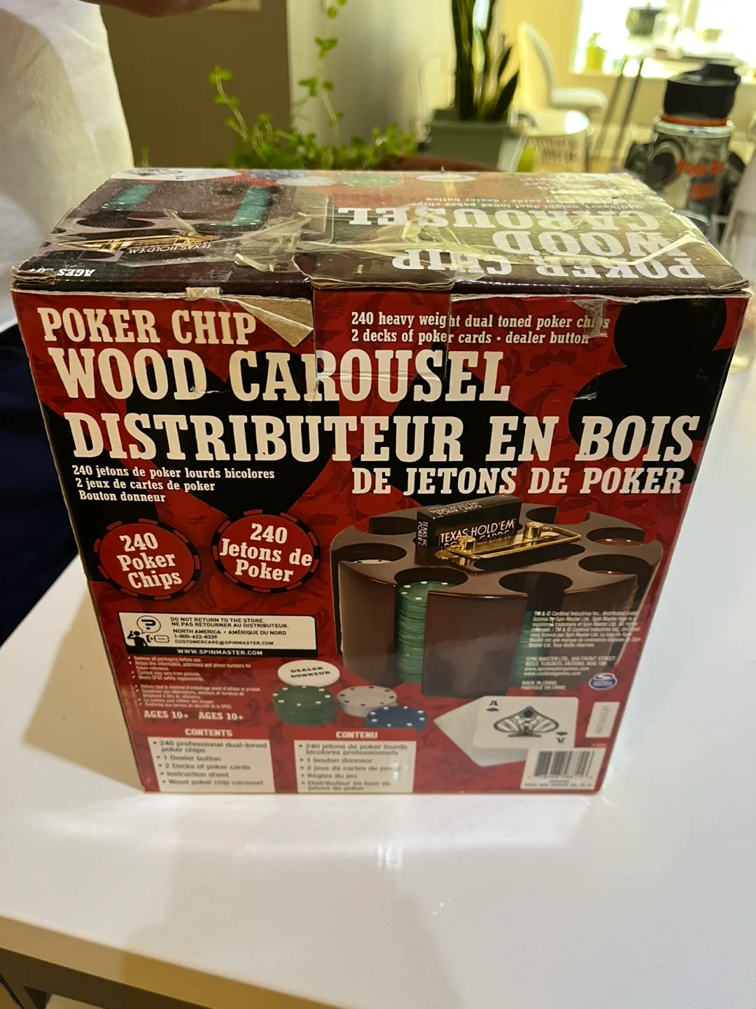 Poker Chip Wood Carousel Set thumbnail