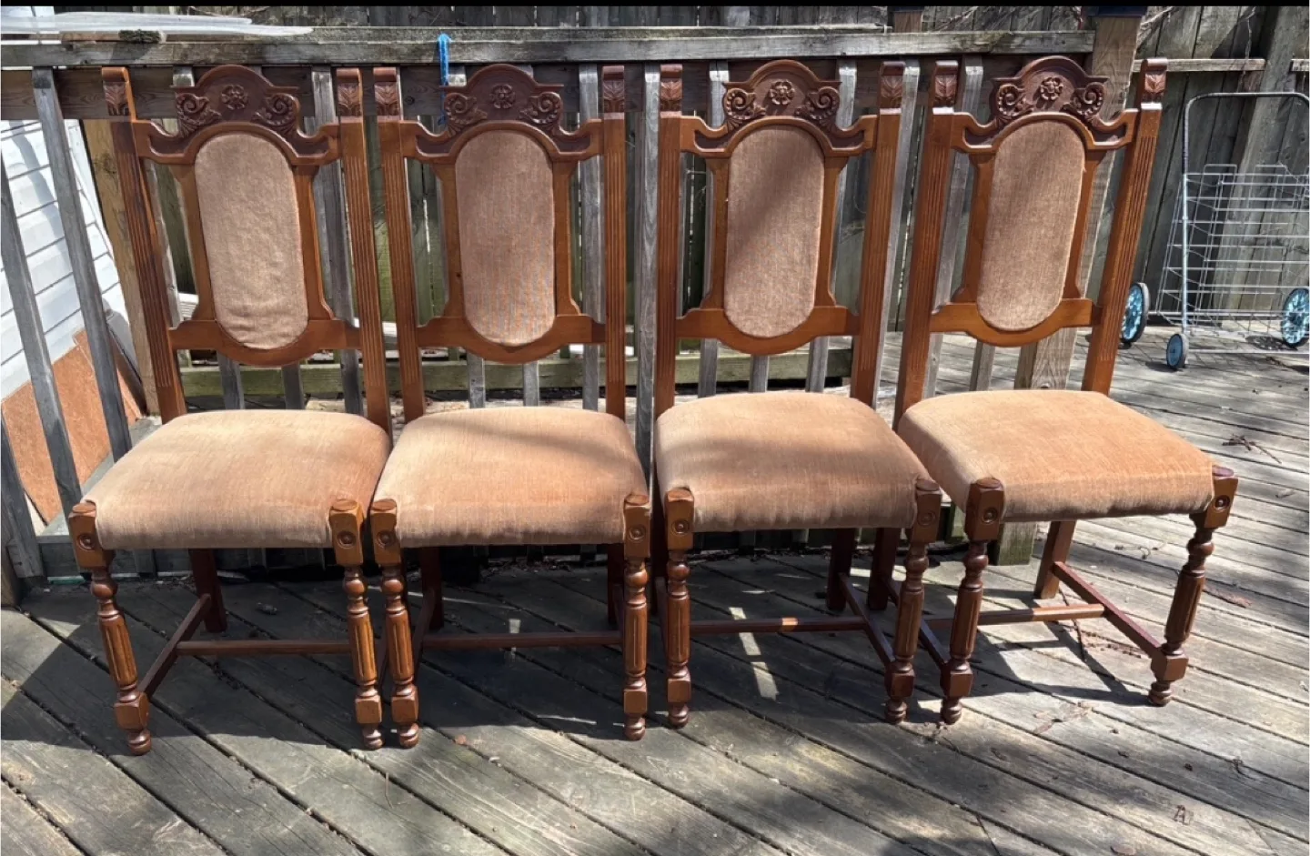 Set of 4 Vintage Dining Chairs image indicator(4)