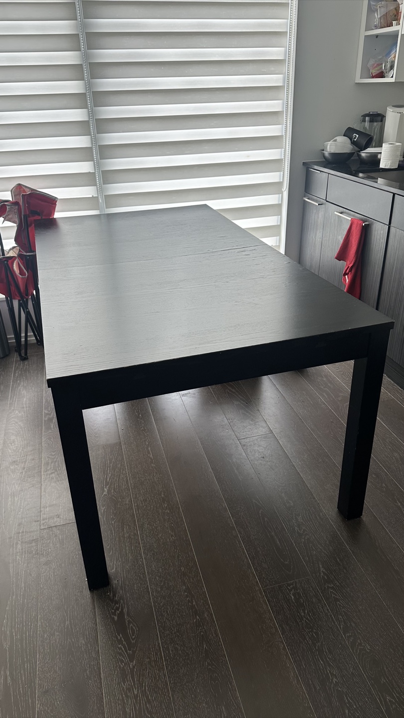 FREE IKEA Extendable Dining Table - Black - photo 2