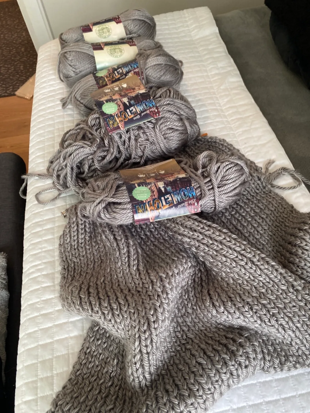 Lion Brand Hometown Yarn - Grey image indicator(3)