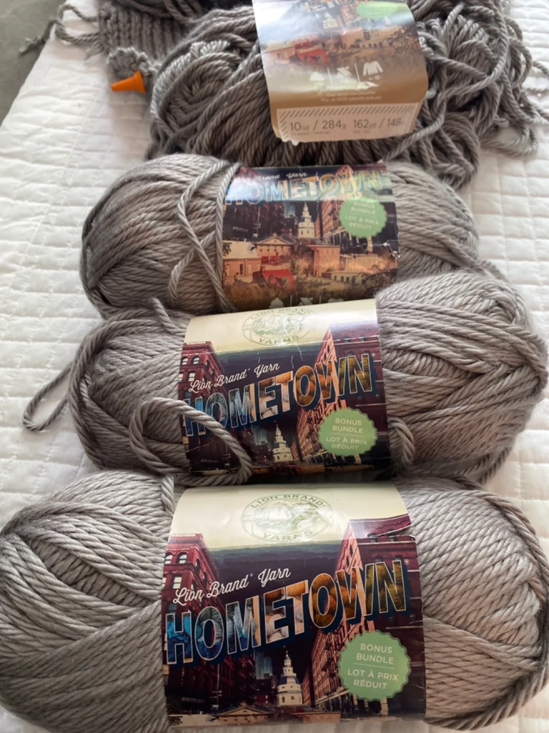 Lion Brand Hometown Yarn - Grey image indicator(4)