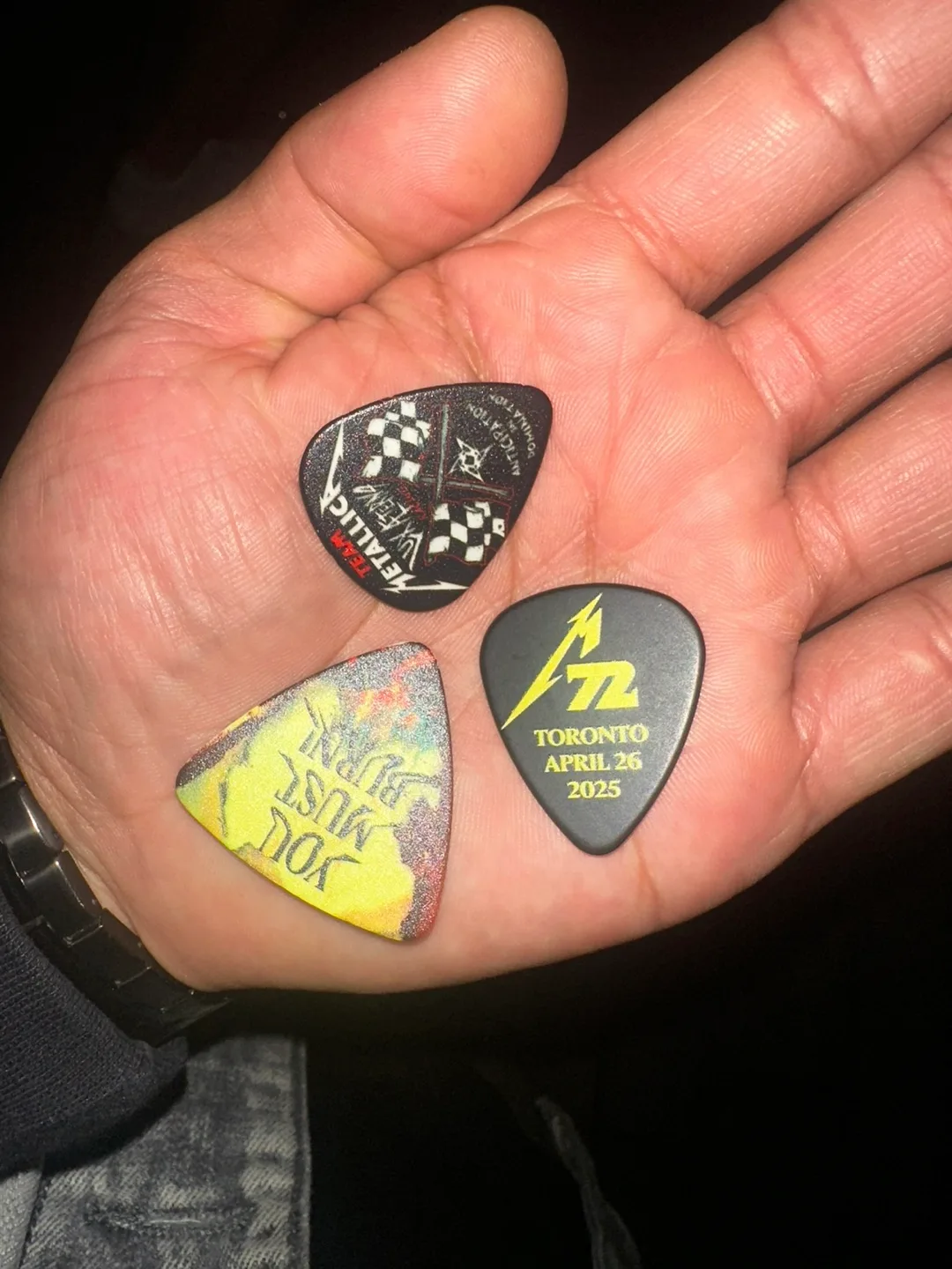 Metallica Guitar Picks - Toronto April 26 2025 thumbnail