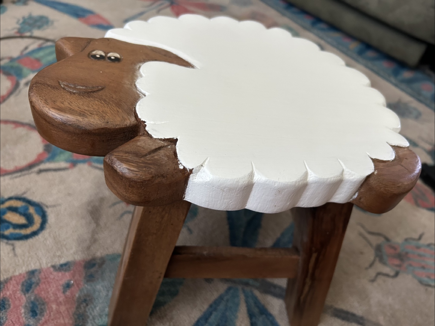 Wooden Sheep Stool - photo 2