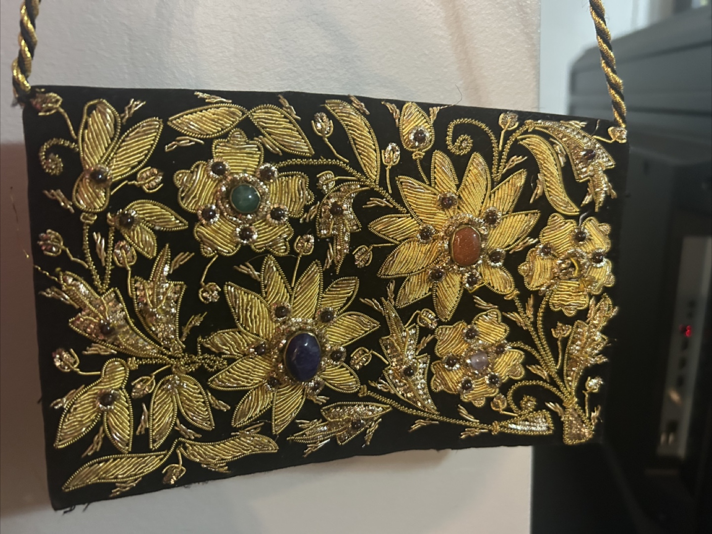 Vintage Embroidered Floral Evening Clutch - photo 4